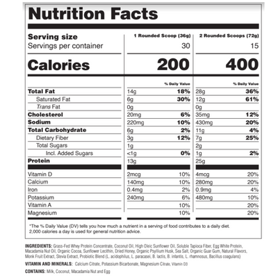 Image showcasing Ample Original: Low-carb Meal Shake - Ample Foods
